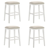 Jane - Contemporary Transitional Wood Bar Height Kitchen Bar Stool