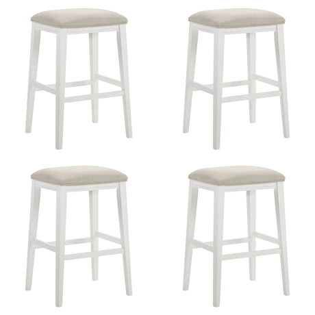Jane - Contemporary Transitional Wood Bar Height Kitchen Bar Stool