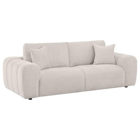 Burnett - Chenille Upholstered Wide Arm Sofa