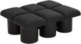 Pavilion - 6 Piece Modular Bench With Black Base