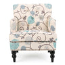 Vitality - Club Chair With Button Tufted Diamond Stitching And Turned Legs