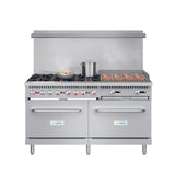 60 in. 6 Burner Commercial LP Range with 24 in. Griddle in Stainless-Steel (KM-CRG60-LP) No rating value Same page link.   (0) Write a review