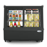 28 in. Self-Service Countertop Display Refrigerator in Black (CDC-125-BK)