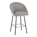 Matisse - Fixed-Height Counter Stool (Set of 2) - Black Metal