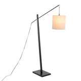 Arturo - Contemporary Floor Lamp - Black Wood