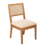 Compact Ergonomic Upholstered Side Chairs (Set of 2)