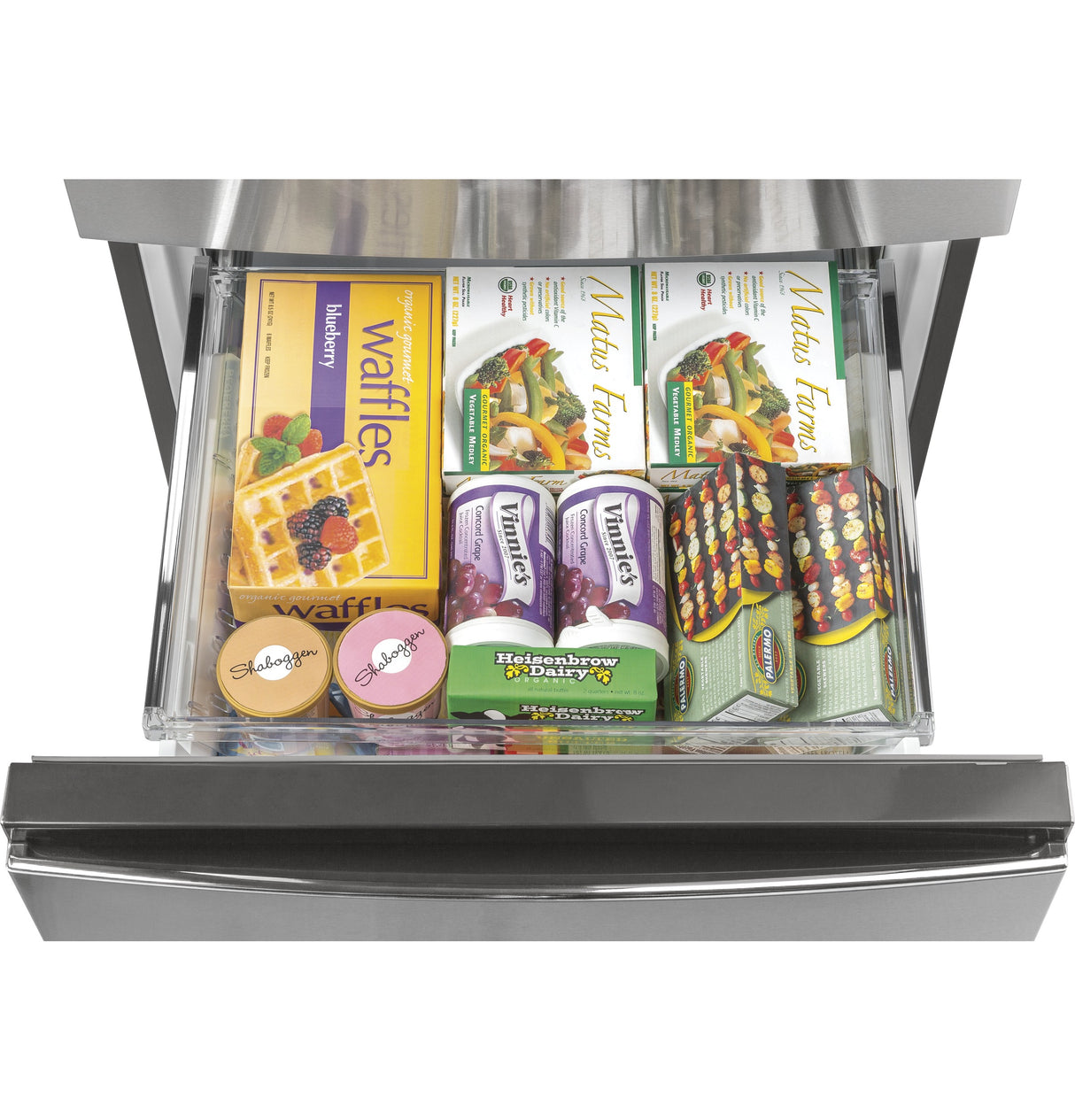 GE GLE12HSPSS - 24 in. 11.9 cu. ft. Counter Depth Bottom Freezer Refrigerator - Stainless Steel