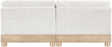 Turin - Chenille Fabric Upholstered Modular Sectional - White