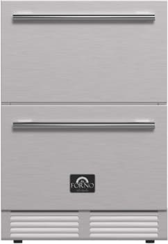 Forno Alta Qualita Como FDROD161124S 24 Inch Indoor/Outdoor Built-In Undercounter Drawer Refrigerator with 4.87 cu. ft. Capacity, Multi Air Flow System, Electrical Temperature Control, LED Lights and Sabbath Mode