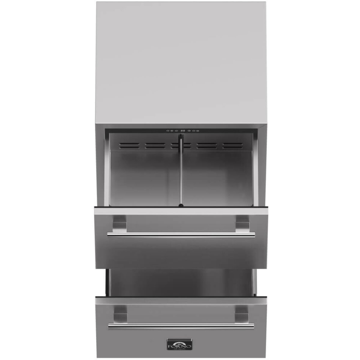 Forno Alta Qualita Como FDROD161124S 24 Inch Indoor/Outdoor Built-In Undercounter Drawer Refrigerator with 4.87 cu. ft. Capacity, Multi Air Flow System, Electrical Temperature Control, LED Lights and Sabbath Mode