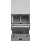 Forno Alta Qualita Como FDROD161124S 24 Inch Indoor/Outdoor Built-In Undercounter Drawer Refrigerator with 4.87 cu. ft. Capacity, Multi Air Flow System, Electrical Temperature Control, LED Lights and Sabbath Mode