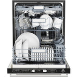 Forno Espresso Romano FDWBI803524S 24 Inch Fully Integrated Built-In Dishwasher with 14 Place Setting Capacity, 7 Wash Cycles, 52 dBA, Leak Protection and ENERGY STAR® Certified: Stainless Steel