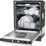 Forno Espresso Romano FDWBI803524S 24 Inch Fully Integrated Built-In Dishwasher with 14 Place Setting Capacity, 7 Wash Cycles, 52 dBA, Leak Protection and ENERGY STAR® Certified: Stainless Steel