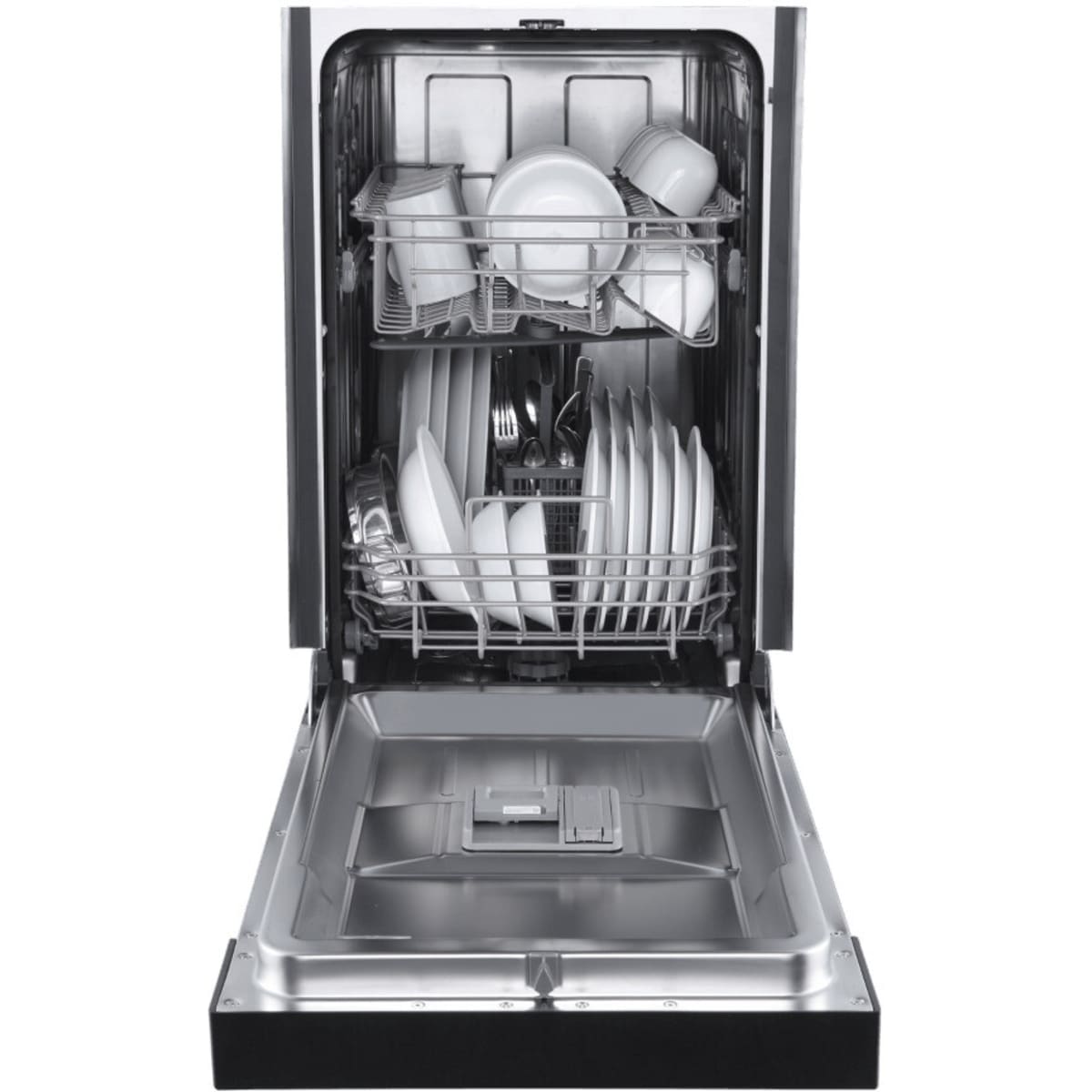 Forno Polo FDWBI804118S 18 Inch Full Console Built-In Dishwasher with 8 Place Setting Capacity, 6 Wash Cycles, Stainless-Steel Tub, Adjustable Upper Rack and ENERGY STAR® Certified: Stainless Steel