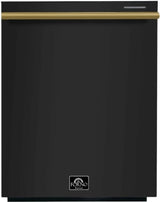 Forno Espresso Pozzo FDWBI806724BLK 24 Inch Fully Integrated Built-In Dishwasher with 14 Place Setting Capacity, 6 Wash Cycles, 3rd Rack Cutlery Tra, and ENERGY STAR® Certified: Black
