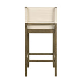 Yaneli - Contemporary Natural Wood Bar Height Kitchen Bar Stool