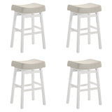 Lenon - Modern Farmhouse Wood Bar Height Kitchen Bar Stool