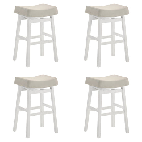 Lenon - Modern Farmhouse Wood Bar Height Kitchen Bar Stool