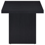 Devar - Square Engineered Laminate End Side Table - Black