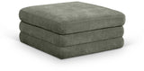 Stellar - Chenille Fabric Upholstered Modular Modular Ottoman