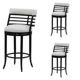 Telia - Upholstered Swivel Bar Height Barstool