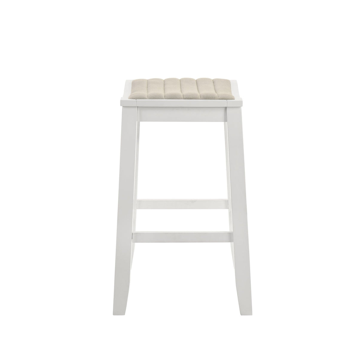 Iyani - Coastal Modern Wood Counter Height Kitchen Bar Stool