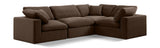 Comfy - 4 Piece Velvet Modular Sectional