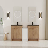 Freestanding Bathroom Vanity With Sink, Storage Cabinets, Soft Closing Doors
