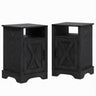 Farmhouse Nightstand, Charging Station & Storage
