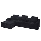 Modern L Shaped Sectional Sofa With Adjustable Configurations