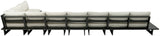 Maldives - 7 Piece Water Resistant Outdoor Patio Modular Sectional With Gray Base