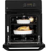 GEJRP20BJBB - 24 in. 2.7 cu. ft. Electric Single Wall Oven - Black on Black