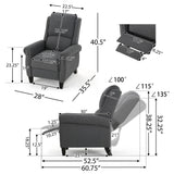 Contemporary Push Back Recliner Chair