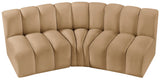 Arc - Velvet 3 Piece Modular Corner Sofa