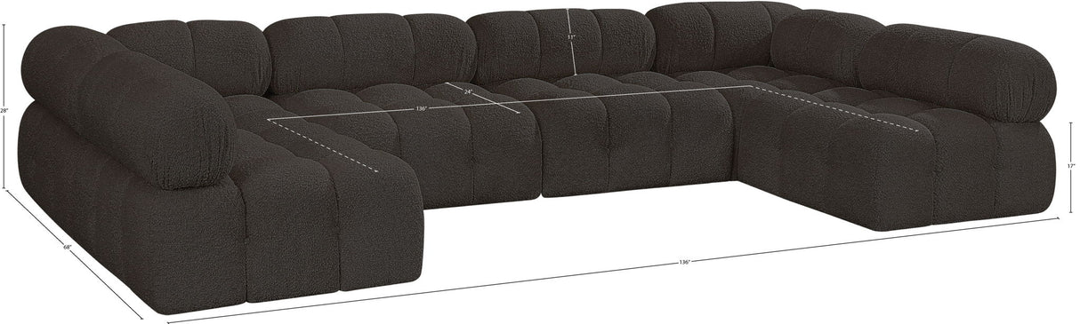 Ames - 6 Piece Fabric Modular Sectional