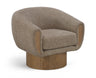Avella - Interwoven Fabric Swivel Accent Chair