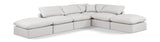 Indulge - Faux Leather 6 Piece Modular Armless Sectional