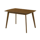 Amaris - Modern Wood 47" Flared Base Dining Table, Seats 4 - Walnut