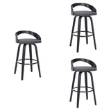 Sonia - 26" Counter Height Swivel Bar Stool - Black Wood