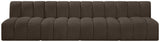 Arc - Boucle Fabric 4 Seats Modular Sofa