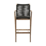 Nabila - Outdoor Rope And Wood Stool