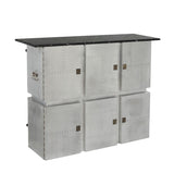 Brancaster - Bar Table With Marble Top - Marble Top & Aluminum