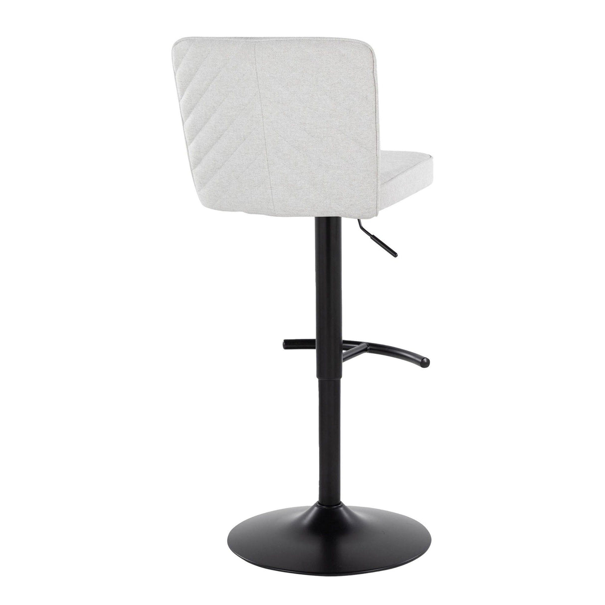 Henry - Adjustable Barstool With Swivel - Black Metal (Set of 2)