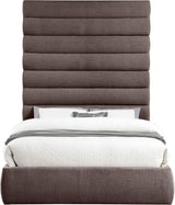 Adam - Linen Fabric Bed With 89" Headboard