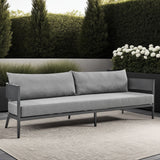 Menorca - Aluminum Outdoor Sofa - Dark Gray