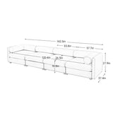 Stylish Chenille Sofa With Storage Seat And Cylindrical Backrest