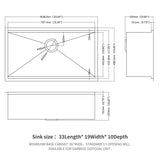 Premium Single Bowl Undermount Workstation Kitchen Sink With Accessories, Finish, 16 Gauge Stainless Steel - Black