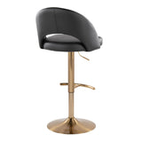 Renee - Adjustable Barstool (Set of 2) - Gold Base