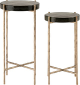 Vetra - Iron Base Bunching End Table - Brass