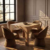 Selene - Upholstered Swivel Dining Chair